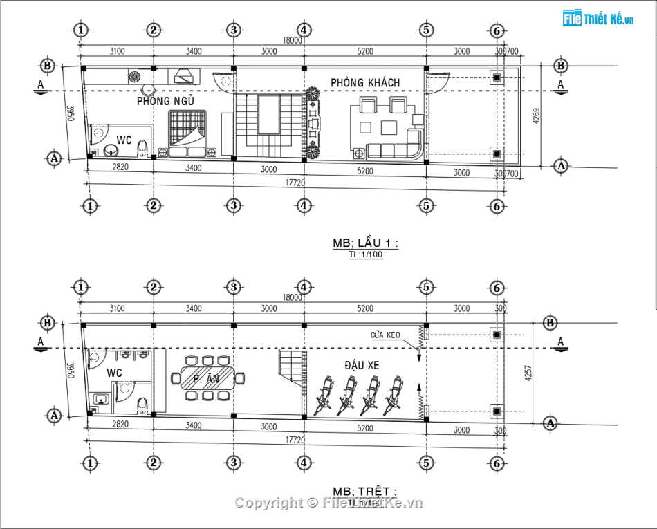 Bản vẽ nhà phố đẹp,Bản vẽ nhà phố tân cổ điển,Bản vẽ nhà phố 3 tầng tân cổ điển