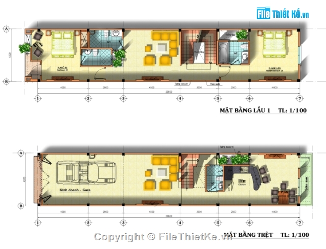 Bản vẽ nhà phố,nhà phố 3 tầng,4.2x21m,bản vẽ nhà phố mặt tiền 4.2m,bản vẽ,nhà phố