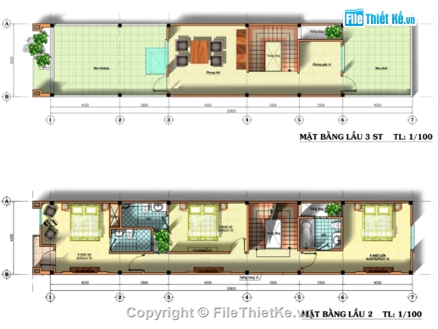 Bản vẽ nhà phố,nhà phố 3 tầng,4.2x21m,bản vẽ nhà phố mặt tiền 4.2m,bản vẽ,nhà phố