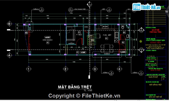 nhà phố 3 tầng,nhà phố 3 tầng 4.5x13.78m,Bản vẽ nhà phố 3 tầng,kiến trúc Nhà phố 3 tầng