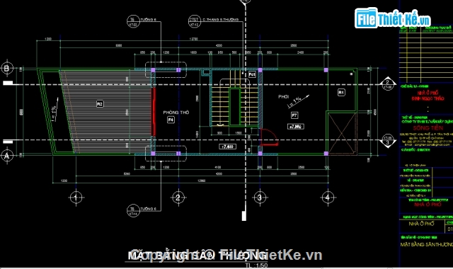 nhà phố 3 tầng,nhà phố 3 tầng 4.5x13.78m,Bản vẽ nhà phố 3 tầng,kiến trúc Nhà phố 3 tầng