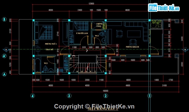 nhà phố 3 tầng,Bản vẽ nhà phố,CAD nhà phố 3 tầng,Mẫu nhà phố 3 tầng,bản vẽ nhà phố 3 tầng 6x17.5m