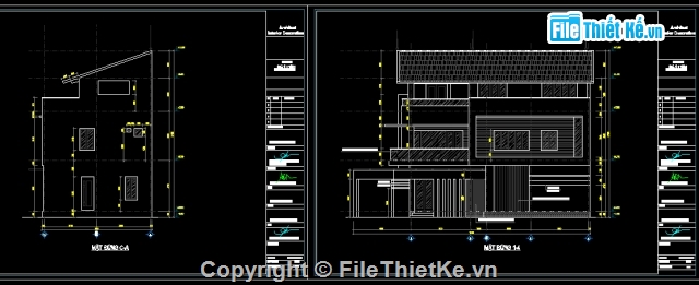 Bản vẽ nhà phố,nhà 3 tầng,nhà phố 3 tầng