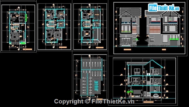 Bản vẽ nhà phố,nhà phố 3 tầng,nhà 3 tầng,điện nước nhà phố,nhà phố 3 tầng có 1 tầng lửng kích thước 6m x 11m