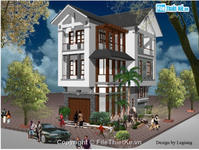 Bản vẽ nhà phố,nhà phố 3 tầng,nhà 3 tầng,điện nước nhà phố,nhà phố 3 tầng có 1 tầng lửng kích thước 6m x 11m