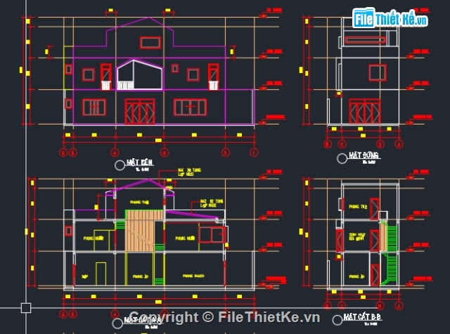 Bản vẽ nhà phố,kết cấu nhà phố,phối cảnh nhà phố,nhà phố 3 tầng,dự toán nhà phố,file 3d nhà phố