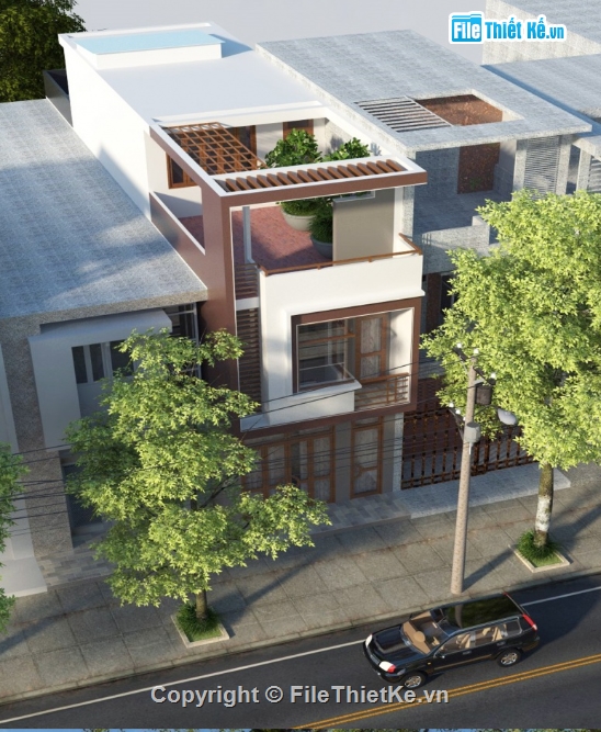 nhà phố 3 tầng,Bản vẽ nhà phố,nhà 3 tầng