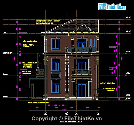 Bản vẽ nhà phố 3 tầng hai mặt tiền,kích thước11x20,kết cấu biệt thự,kết cấu nhà dân,nhà đẹp