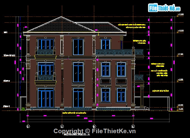 Bản vẽ nhà phố 3 tầng hai mặt tiền,kích thước11x20,kết cấu biệt thự,kết cấu nhà dân,nhà đẹp