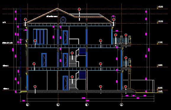 Bản vẽ nhà phố 3 tầng hai mặt tiền,kích thước11x20,kết cấu biệt thự,kết cấu nhà dân,nhà đẹp