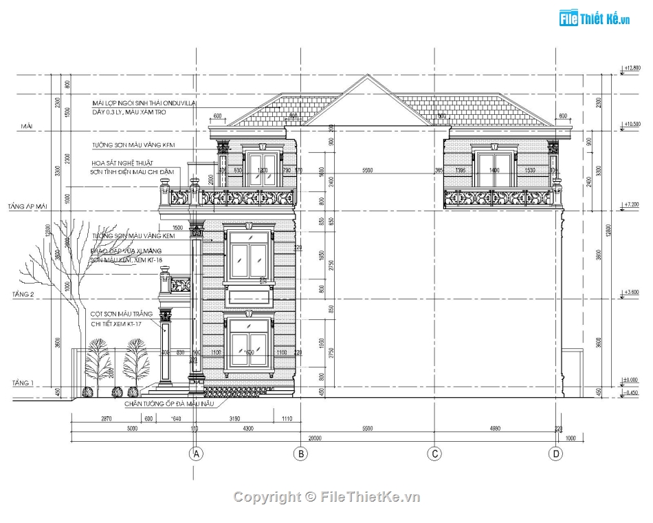 Bản vẽ nhà phố 3 tầng hiện đại,kích thước 7x20m,phối cảnh nhà ohố 3 tầng,nhà đẹp