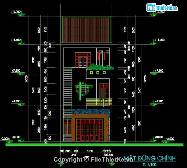 Bản vẽ nhà phố,nhà phố 3 tầng,kiến trúc 3 tầng,nhà phố 6x16m,kết cấu nhà phố 3 tầng