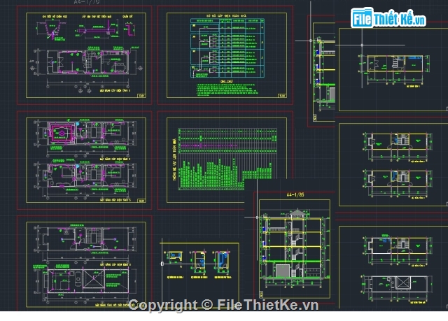 nhà 4 tầng,nhà phố 4 tầng 3.7x12.7m,Bản vẽ nhà phố,nhà phố 4 tầng