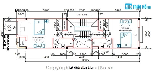 Bản vẽ full,nhà 4 tầng,Bản vẽ nhà phố,4 tầng,4x15m,4x22m