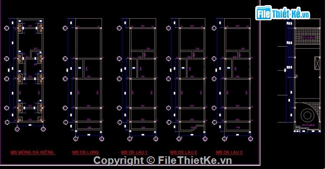 Nhà phố 4 tầng,bản vẽ nhà phố,Nhà phố 4x16m,nhà phố 4 tầng 4x16m