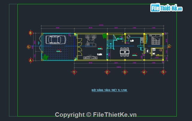 nhà phố 4 tầng,Bản vẽ nhà phố,nhà 4 tầng,nhà phố 4 tầng 5x22.19m