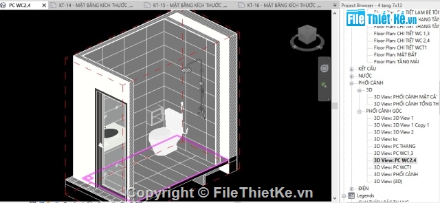 Nhà phố 4 Tầng 7x13m,Nhà phố,Bản vẽ kiến trúc Nhà phố,Revit nhà phố 4 tầng,Bản vẽ nhà phố 4 tầng