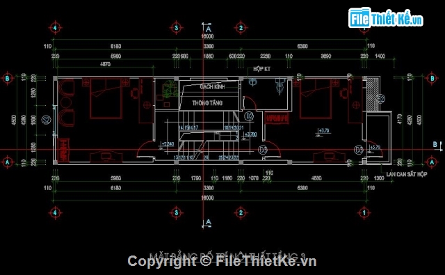 Bản vẽ nhà phố,mẫu nhà 4 tầng đẹp,thiết kế nhà 4 tầng đẹp