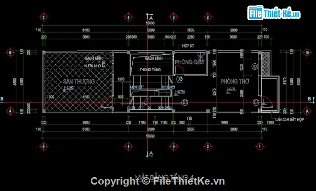 Bản vẽ nhà phố,mẫu nhà 4 tầng đẹp,thiết kế nhà 4 tầng đẹp