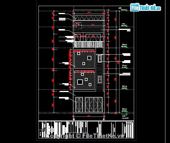 Nhà phố 4 tầng KT 5x16.7m,Bản vẽ nhà phố 4 tầng KT 5x16.8m,Bản vẽ Nhà phố 5x16.8m cao 4 tầng,Bản vẽ nhà phố 4 tầng