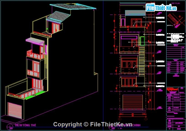 Nhà phố 5 tầng,Filethietke nhà phố 5 tầng,Filethietke 4x20m,nhà phố 5 tầng 4x12.5m,Nhà phố 4x20m