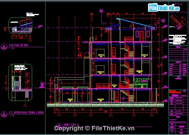 Nhà phố 5 tầng,Filethietke nhà phố 5 tầng,Filethietke 4x20m,nhà phố 5 tầng 4x12.5m,Nhà phố 4x20m