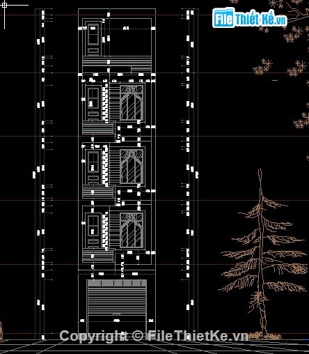 Bản vẽ nhà phố 5 tầng,Bản vẽ nhà phố kích thước 4x14.6m full,Bản vẽ nhà phố 5 tầng mặt tiền 4m,Bản vẽ nhà phố 5 tầng kích thước 4x14.6m