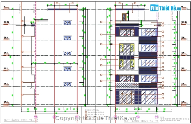 Bản vẽ nhà phố,kiến trúc và kết cấu,Bản vẽ kiến trúc nhà phố,kết cấu nhà phố,nhà phố 5 tầng