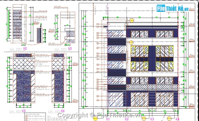 Bản vẽ nhà phố,kiến trúc và kết cấu,Bản vẽ kiến trúc nhà phố,kết cấu nhà phố,nhà phố 5 tầng