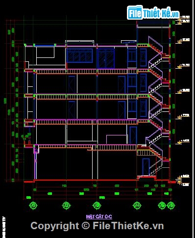 Nhà phố 6x18m,mẫu nhà phố 5 tầng,bản vẽ nhà phố cao tầng