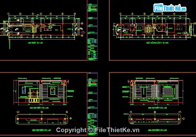 Bản vẽ nhà phố,Nhà phố 6 tầng,nhà đầy đủ các hạng mục