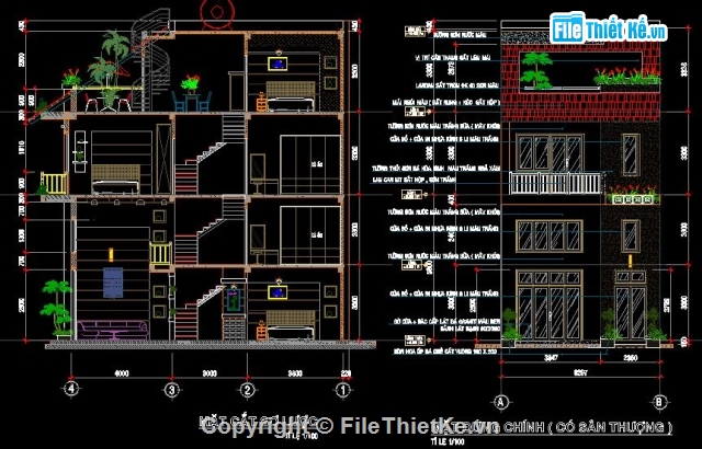 Bản vẽ nhà phố,nhà phố 4 tầng,nhà 4 tầng đẹp,mẫu nhà đẹp