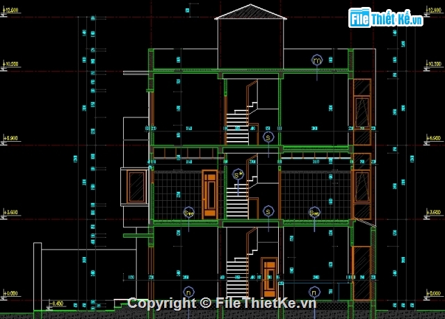 bản vẽ 3 tầng,nhà phố 3 tầng,thiết kế nhà phố đẹp,mẫu nhà đẹp,nhà kích thước 6 x 15