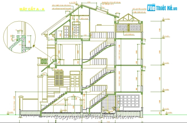 Bản vẽ nhà phố,nhà phố 3 tầng,biệt thự nhà phố,mặt tiền 7m,bản vẽ kiến trúc nhà phố,bản vẽ nhà 7x17m 3 tầng