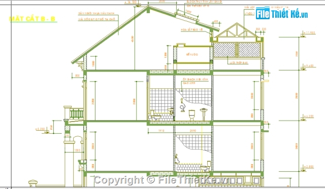 Bản vẽ nhà phố,nhà phố 3 tầng,biệt thự nhà phố,mặt tiền 7m,bản vẽ kiến trúc nhà phố,bản vẽ nhà 7x17m 3 tầng