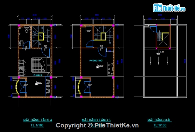 Bản vẽ nhà phố,nhà phố đẹp,nhà phố 5 tầng nhỏ,nhà phố 3.5 x 7.6m