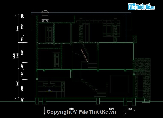 Bản vẽ nhà phố,Bản vẽ nhà dân,Nhà phố 7x12m,mẫu nhà phố đẹp