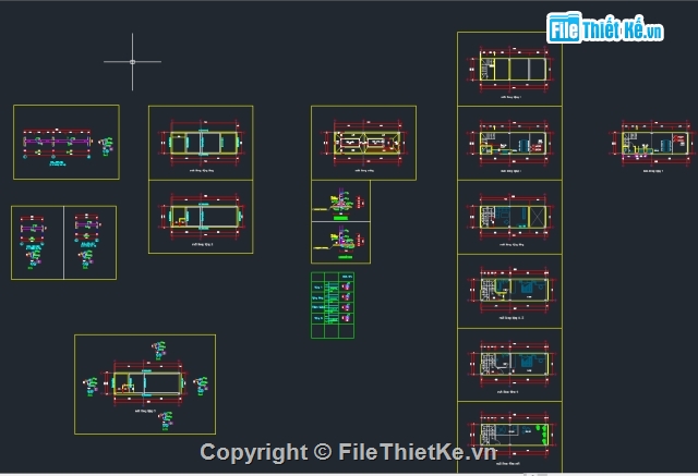 Bản vẽ nhà phố,Bản vẽ nhà phố 3.4x10.45m,kiến trúc nhà phố