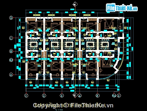 Bản vẽ,Nhà phố,Nhà liền kề,Bản vẽ kiến trúc Nhà,Nhà phố liền kề,Nhà phố kt mỗi căn kt4.5x14.3