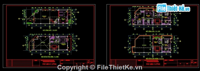 Bản vẽ nhà phố lô góc 6.5x16m cao 3 tầng đầy đủ kiến trúc (có phối ...