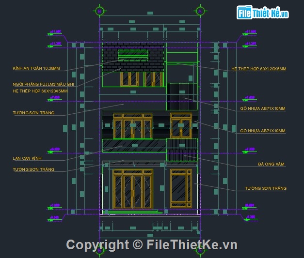Bản vẽ,Bản vẽ nhà phố,nhà phố 3 tầng,bản vẽ 3 tầng,3 tầng