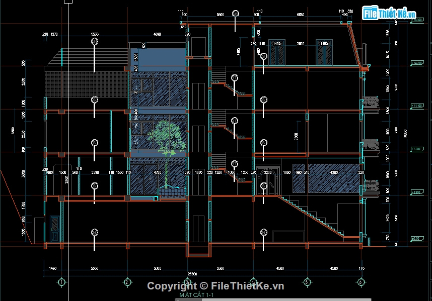 Nhà phố 4 tầng,bản vẽ nhà phố 4 tầng,Bản vẽ nhà phố 4 tầng đẹp,Autocad bản vẽ nhà phố 4 tầng