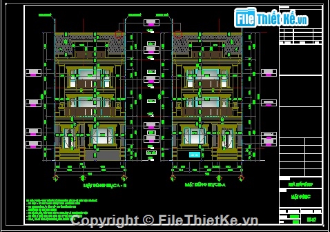 nhà phố tân cổ điển 4 tầng 9x20m,Nhà phố 4 tầng 9x20m,Nhà phố 4 tầng tân cổ điển,Bản vẽ nhà phố 9x20m