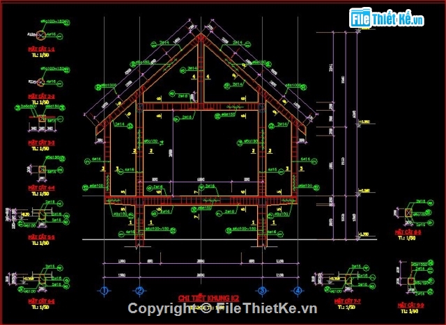 kết cấu kiến trúc,bản vẽ nhà sinh hoạt cộng đồng,kiến trúc và kết cấu nhà sinh hoạt