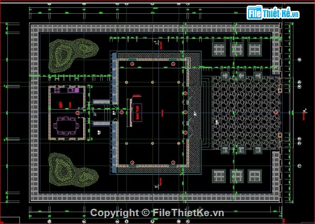 Bản vẽ nhà thờ,nhà thờ kích thước 10x14m,kiến trúc nhà thờ,tổng thể nhà thờ