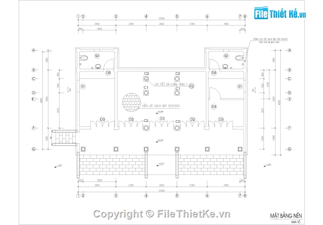 Bản vẽ nhà Tổ chùa,Bản vẽ nhà Mẫu chùa,Nhà Tổ chùa - Kiến trúc và kết cấu Full,Nhà Mẫu chùa - Kiến trúc và kết cấu Full