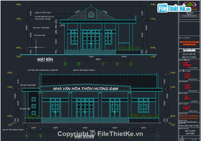 Nhà văn hóa,Nha van hoa,Full,Kiến trúc + Kết cấu