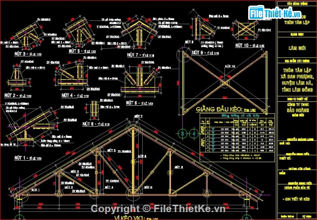 Bản vẽ nhà văn hóa,kết cấu nhà văn hóa,nhà văn hóa thôn Tân Lập