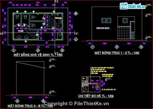 nhà vệ sinh,thiết kế nhà vệ sinh y tế,bản vẽ nhà vệ sinh y tế