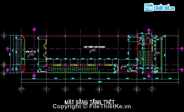 Bản vẽ,Bản vẽ nhà trệt,nhà ở tầng trệt,đường cao hơn mặt nền nhà